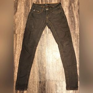 Y2K Just USA Strech Jeans in Black Sexy Low Rise Size 3